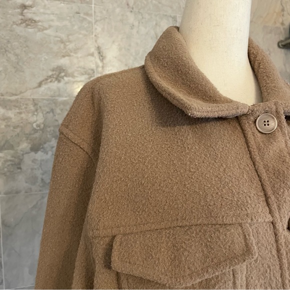 Joie Fleece Teddy Button Up Shirt Jacket - Picture 4 of 7